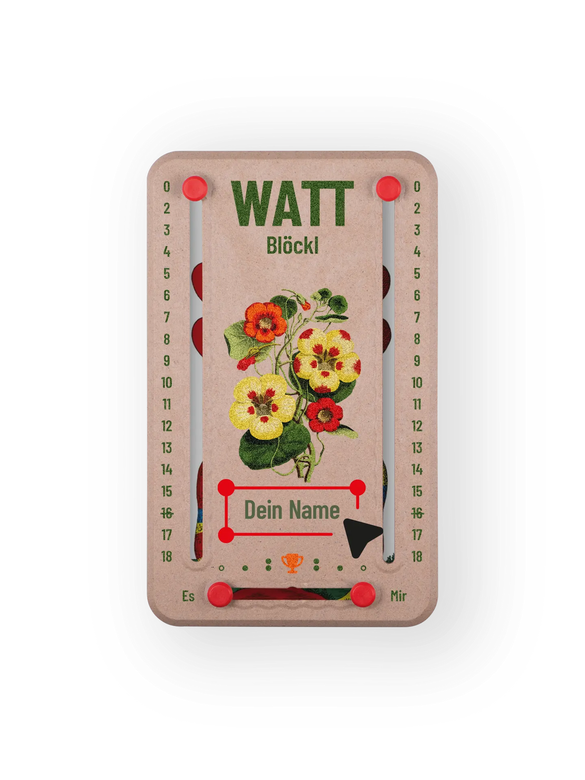 Erstelle dein personalisiertes Wattblöckl mit Name.